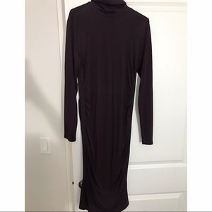 Knee length turtle neck dress